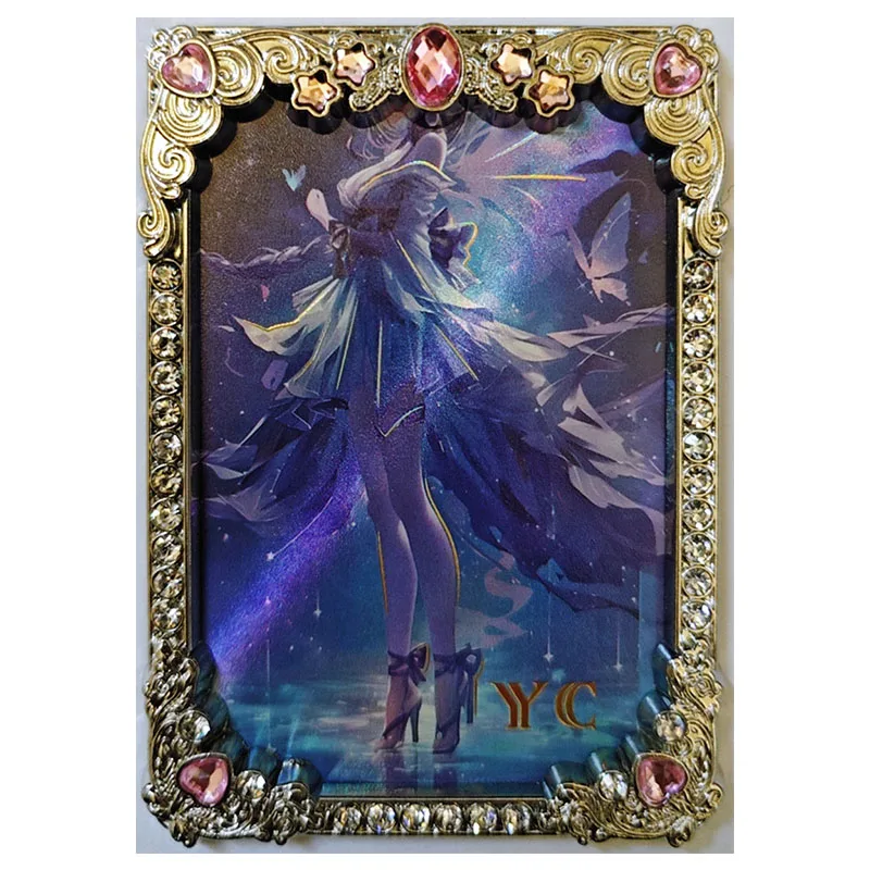 Anime Goddess Story Rare YS YC Refraction Game Collectible Cards Keqing Yor Forger Hancock Hu Tao Zabawki dla chłopców Prezent urodzinowy