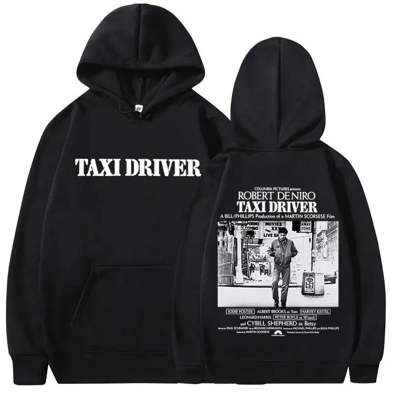 

Limited Classic Horror Thriller Movie Movie Taxi Driver Robert De Niro Graphic Hoodie Men Women Casual Cotton Vintage Sweatshirt