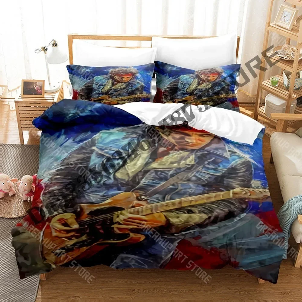 2026 Bruce Springsteen E Street Bedding Set Single Twin Full Queen King Size Bed Set Adult Kid Bedroom Duvetcover Sets Bed Sheet