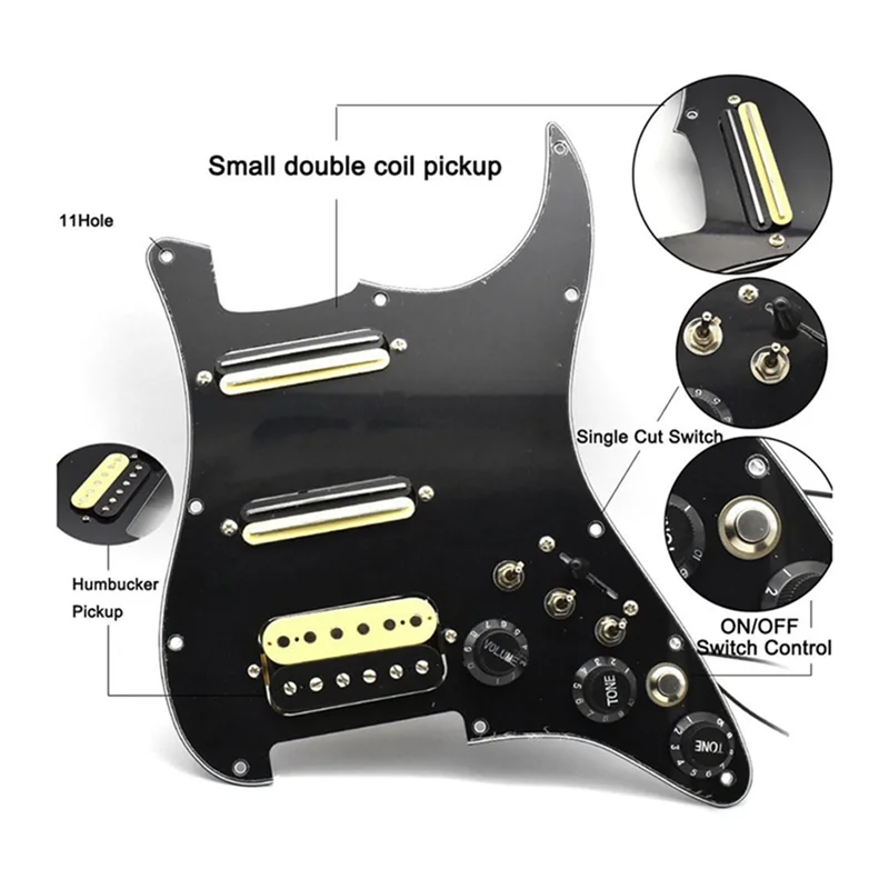 

FRLI-yST Single Single Double Panel Pickup Small Double Track with Cut Single Electric Guitar Pickup with Cut Off