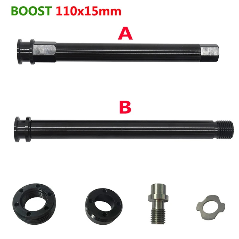 Eje pasante para horquilla de bicicleta MTB BOOST 110x15mm para Manitou Machete MARKHOR R7 M30, para horquillas delanteras de bicicleta con eje pasante.
