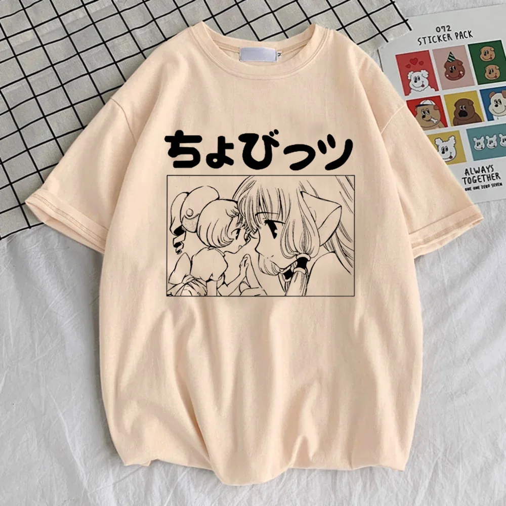 Maglietta Chobits ragazza Università Comoda maglietta psichedelica Grunge estetica dell'Università della cultura pop punk