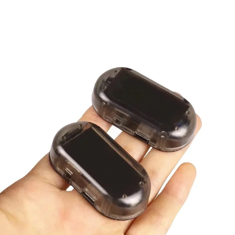 Car Solar Warning Flash Light Wiring-free Modification Universal Simulation Induction Led Breathing Simulation Anti-theft Light