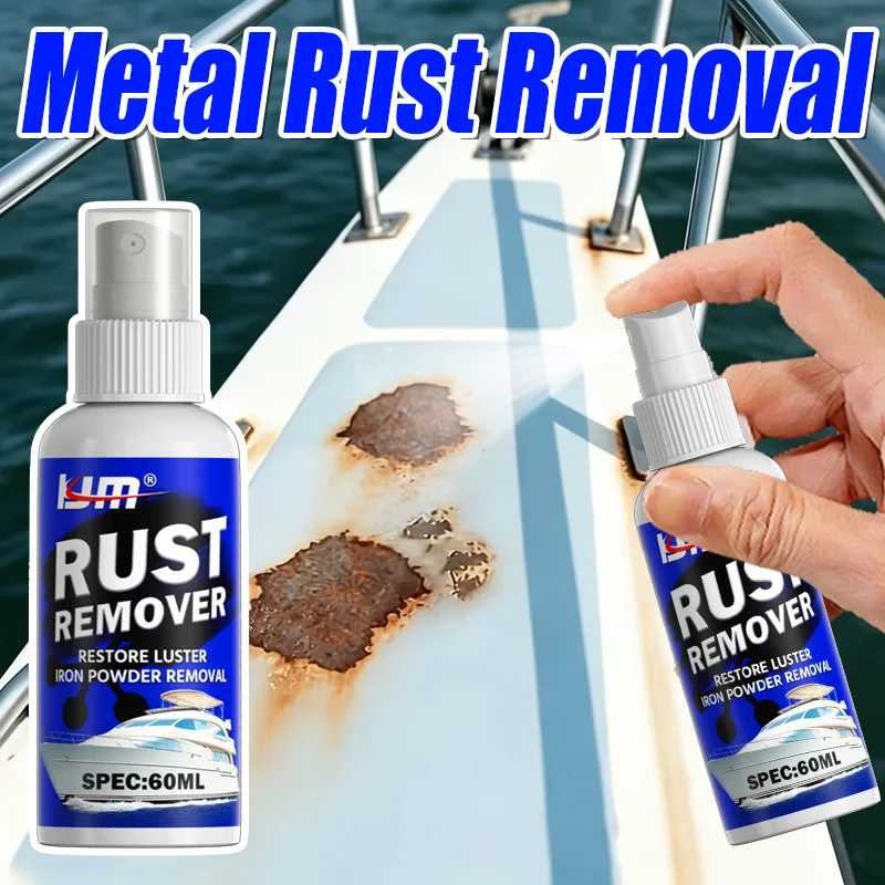 Multi-Purpose Metal Rust Remover Spray, Auto Wheel Hub Iron Powder Cleaner, Rust Inhibitor For Hardware Stainless Steel Surface