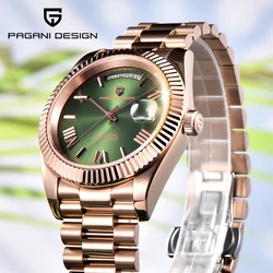PAGANI DESIGN 2026 New Rose Gold DD36 Luxury Automatic Watch For Men AR Sapphire Glass Mechanical Wristwatch Men 10Bar ST16 Movt