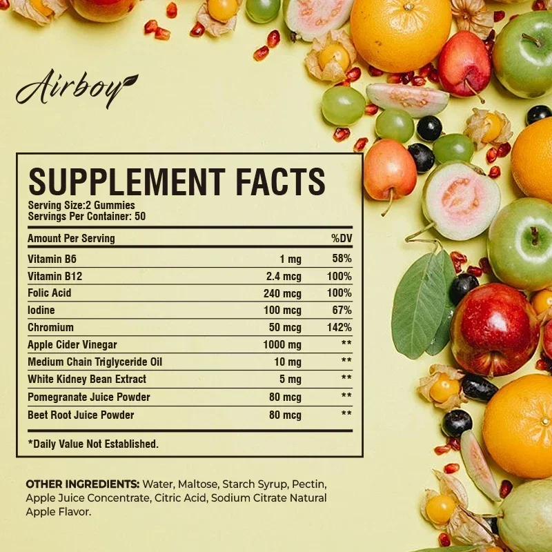 علكة كيتو + ACV - تحسين الهضم، إدارة الوزن، تشكيل الجسم، تقليل الانتفاخ، تنظيف الأمعاء - 60 علكة