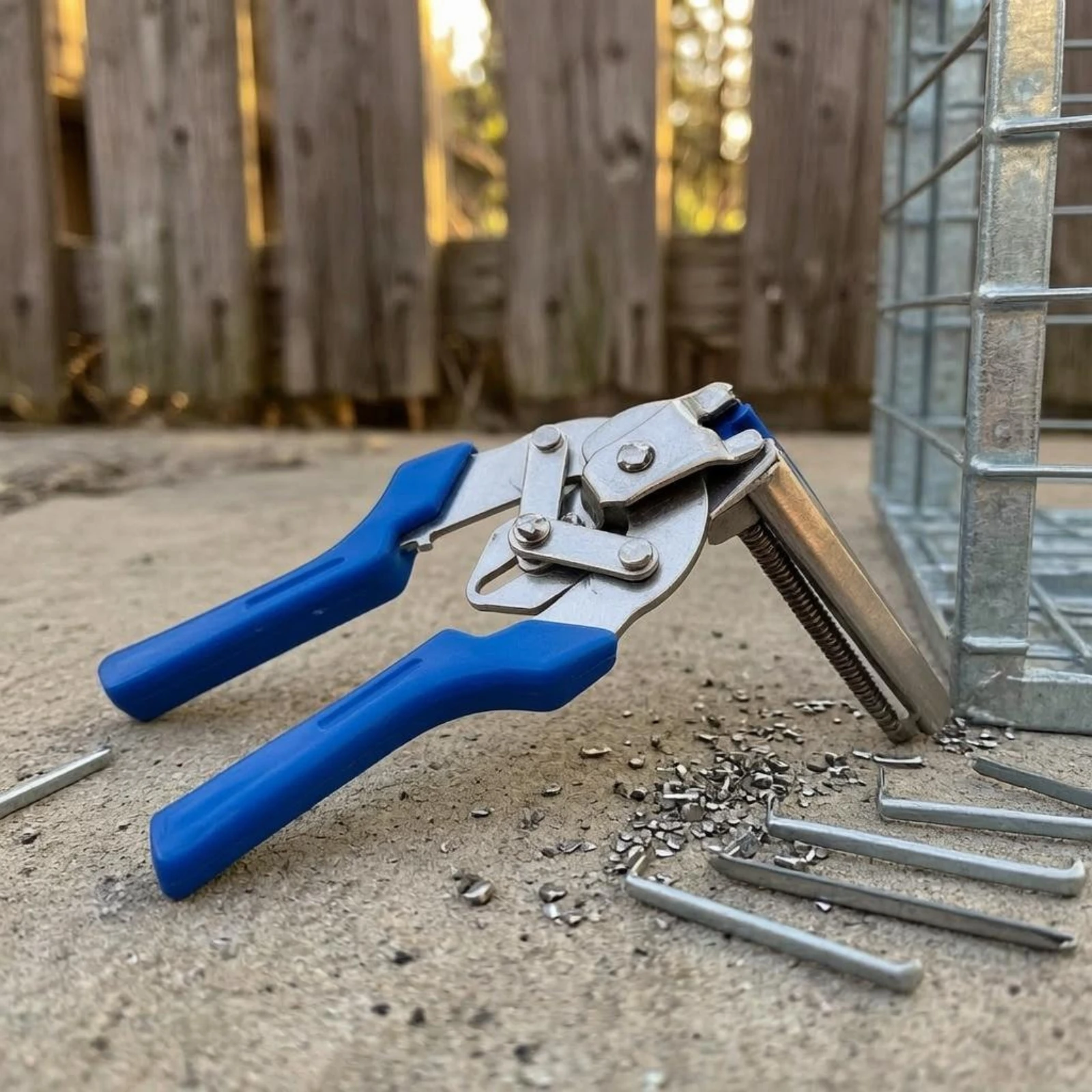 Cage Binding Plier Clamping Head Cage Wire Plier Wire Clip Pliers ABS Steel J-Clip Pliers Anti-Slip Handles