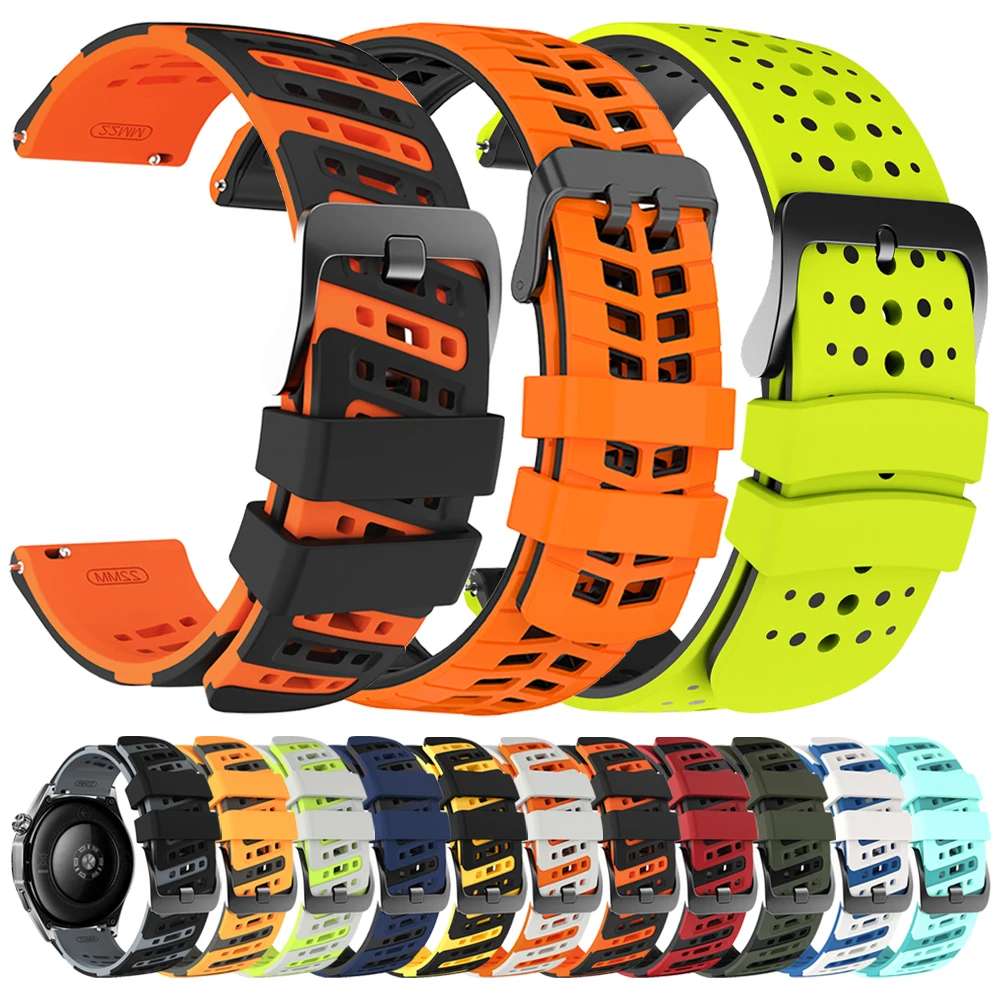 22mm Silikonowy Pasek do HUAWEI WATCH GT 6 5 4 Pro 46mm, Opaska Amazfit Balance 2/Active Max 48mm/GTR 4 3 2e, Miękka Bransoletka na Nadgarstek