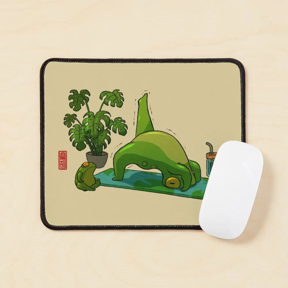 Yoga Frog One Legged Upward Bow Pose Eka  Mouse Pad Keyboard Anime Carpet Table Gamer Play Desk Gaming Mens Computer Printing PC