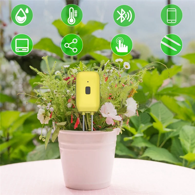 Умный Bluetooth-тестер почвы Tuya, измеритель температуры и влажности, водонепроницаемый термогигрометр, автоматизация сада, орошение-A78G