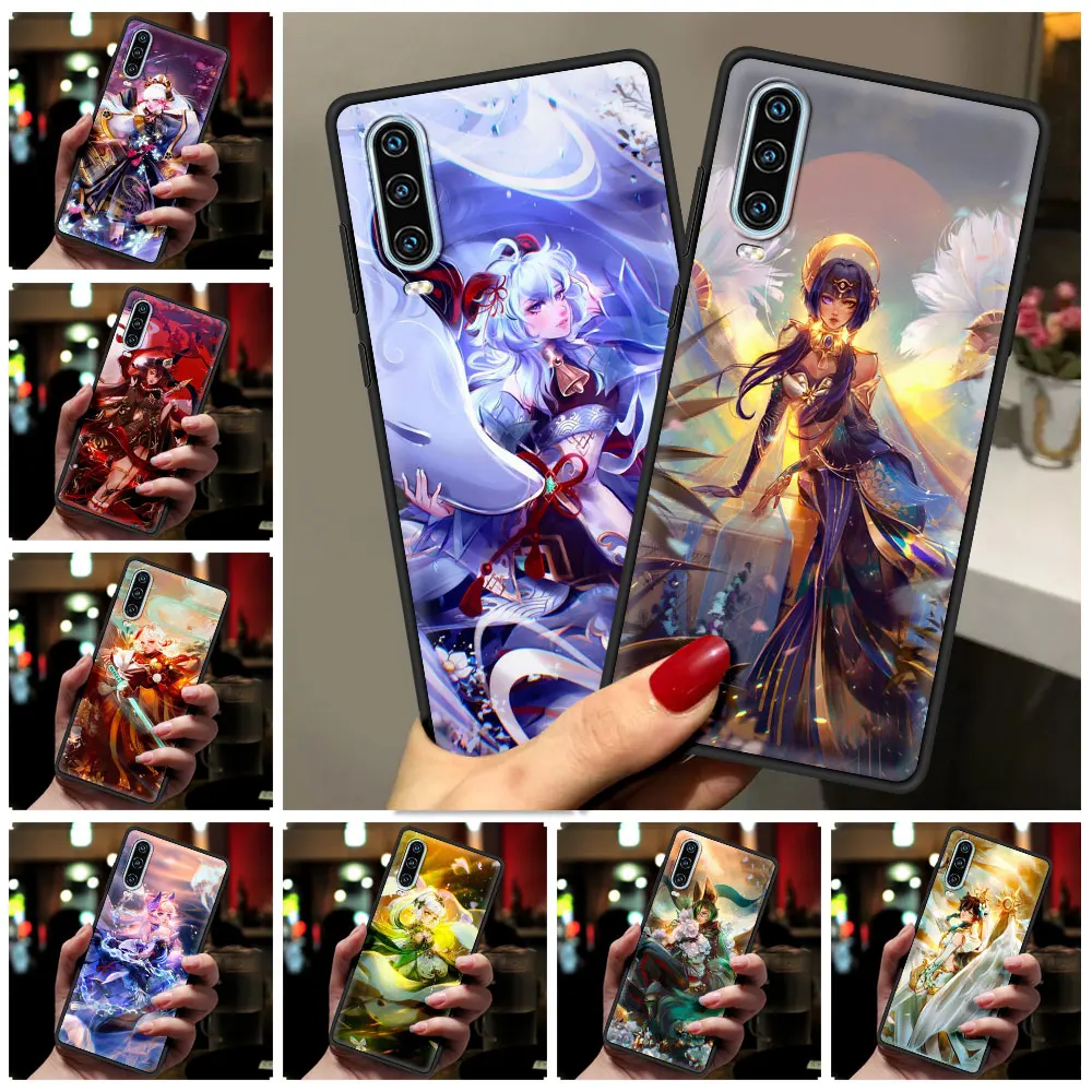 Genshin Auswirkungen Anime Telefon Fall Für Huawei P30 P40 Lite E P50 P20 Pro Y9 Y7 Y6 2019 P Smart 2021 Z Y6p Y7a Y9s Abdeckung Silikon