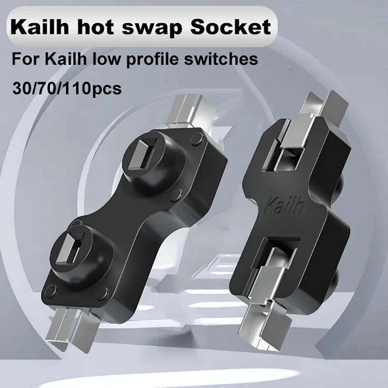 

110/70/30/10 шт. разъемы Kailh для горячей замены (hot-swap) для механических клавиатур с переключателями Outemu Cherry MX, DIY-коннекторы для осей клавиатуры