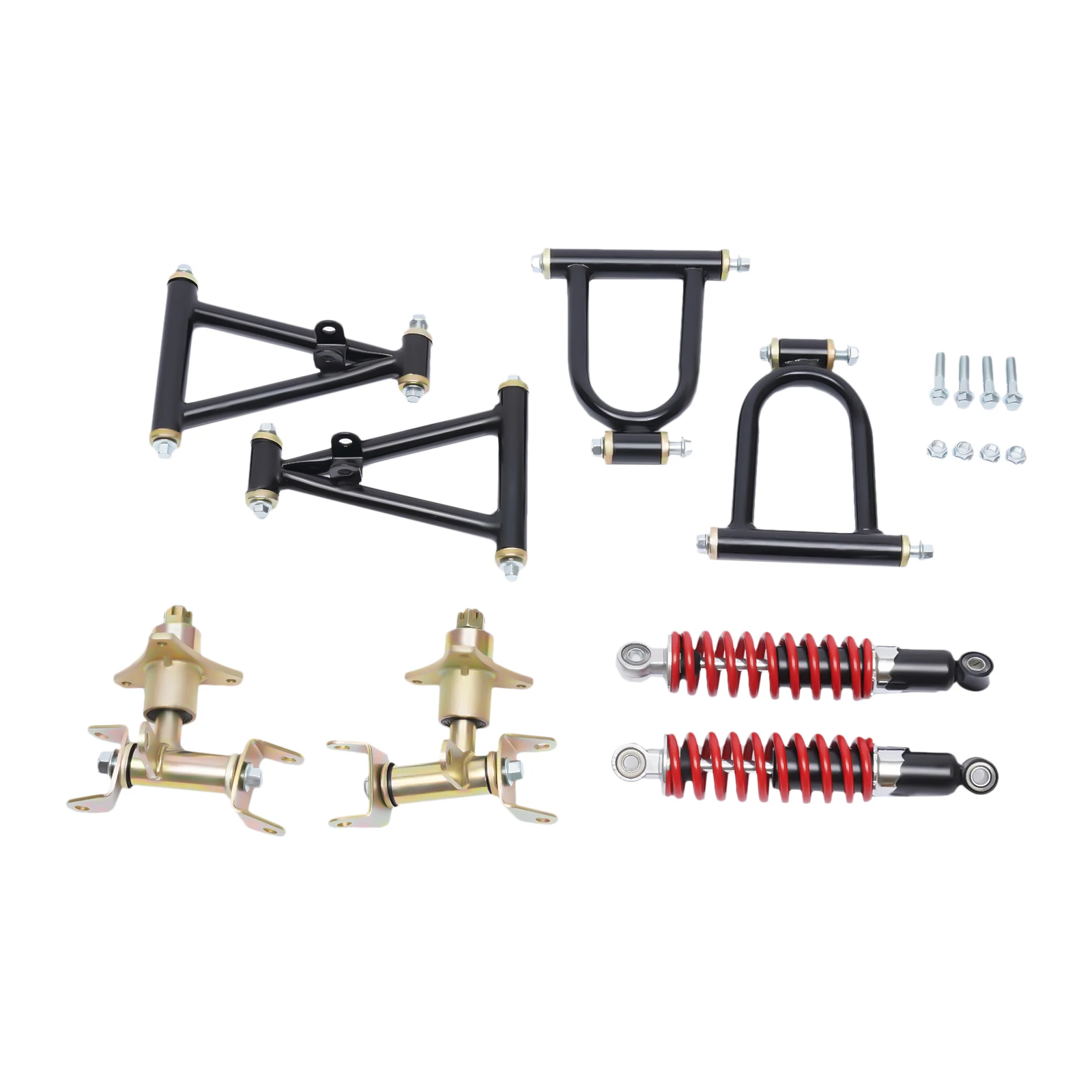 [Front Suspension Arm Kit] 220mm Front Suspension Arm Kit - Steel - For DIY ATV Quad Bike - Durable Stable