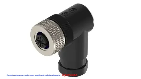 ELWIKA 5012 PG9 Hirschmann M12 5Pin Female Right Angle Sensor Connector PG9 E Series IP67