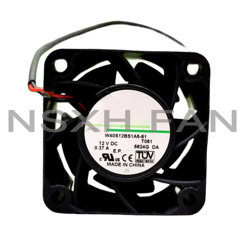 Ventilador de refrigeración silencioso para CPU, interruptor de servidor, W40S12BS1A5-51, 12V, 0.37A, 4028, 4cm, 40x40x28mm, nuevo