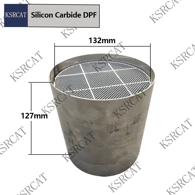 Diesel Sic DPF Particulate Filters 132*127mm Silicon Carbide Catalytic Converter FOR Diesel Engine Exhaust Gas Purifying Device