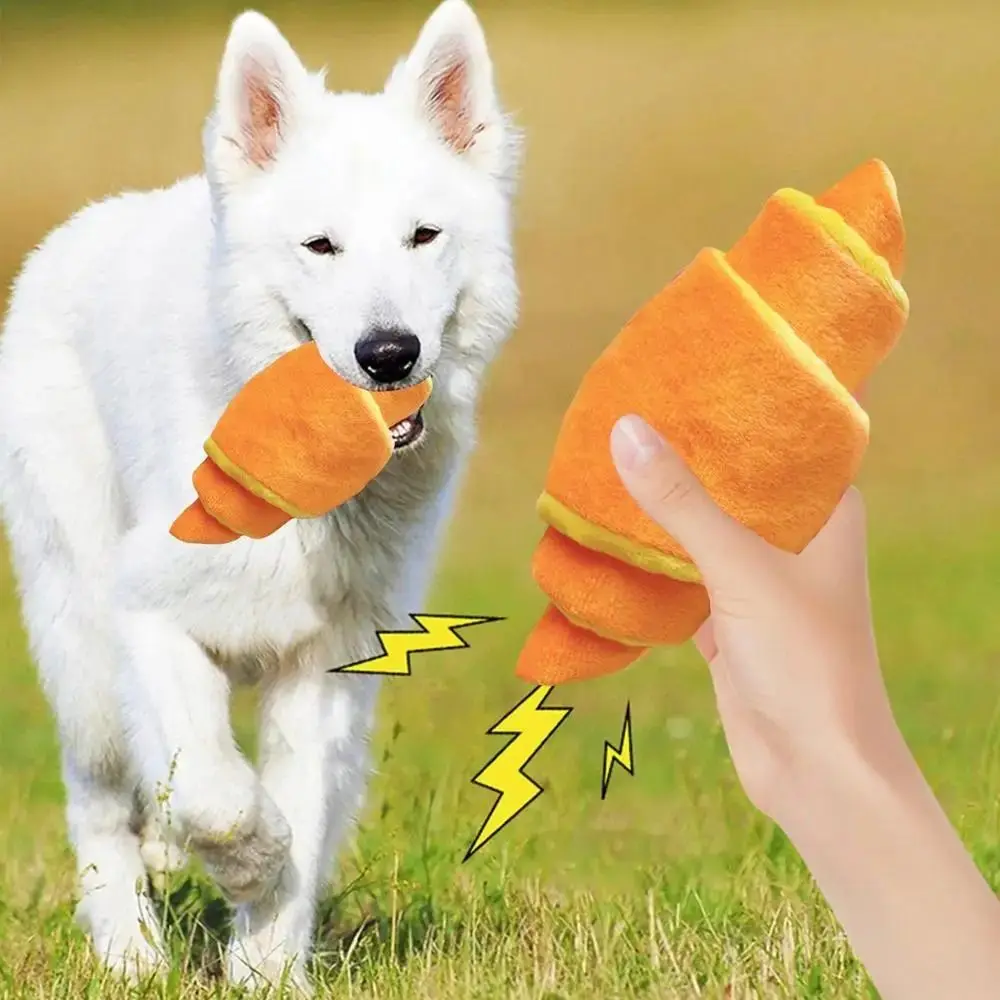 

Bite-resistant Cute Dog Plush Toy Creative Funny Pet Training Toy Durable Resist Scratching Pet Sound Making Toy Cat