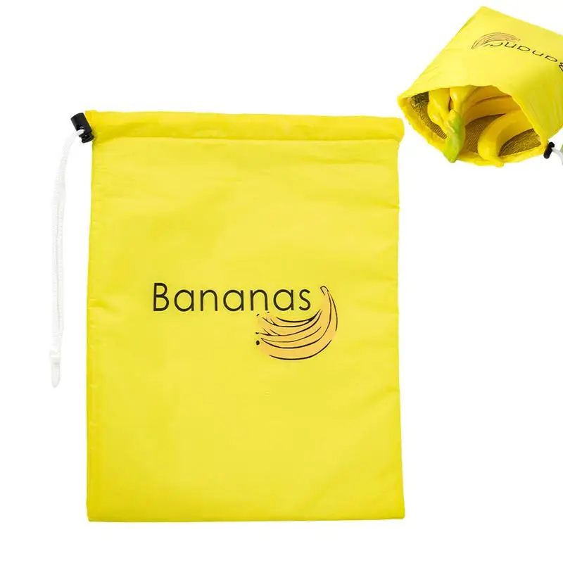 Banana Preserving Bag Reusable Produce Bags With Drawstring Design Sturdy Storage Bag Prevents Odor For Fruits And Vegetables