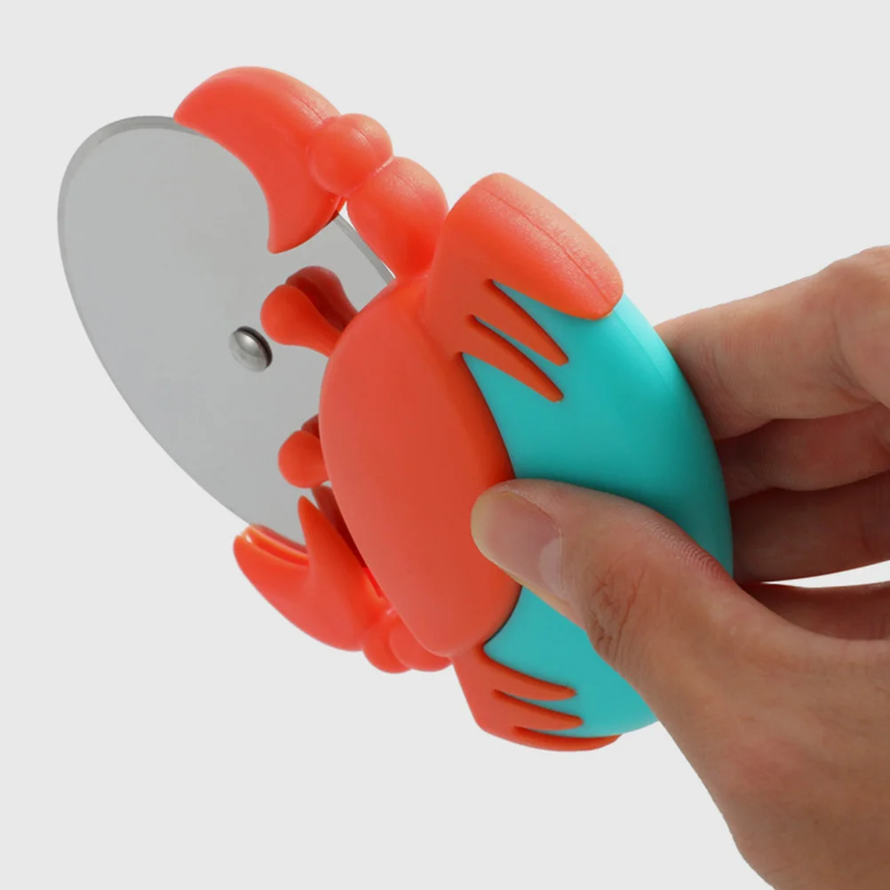 

Creative Crab Shaped Pizza Cutter Stainless Steel Rolling Wheel For Cake Pancake Home Kitchen Use Fun