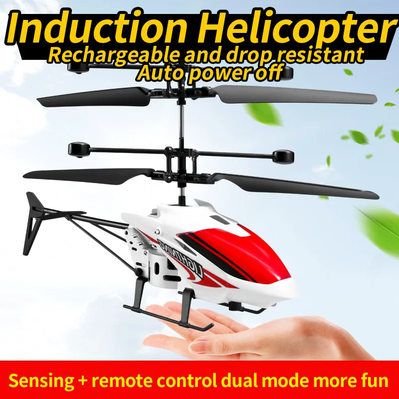 V21 Mini Drone Gesture Sensing Infraed Induction RC Helicopters with LED Light Indoor RC Helicopter Aircraft Toy Gift for kids