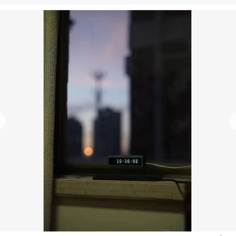 New DIY with Temperature Intelligent Design, High-definition Display, Typec VFD Desktop Network Clock