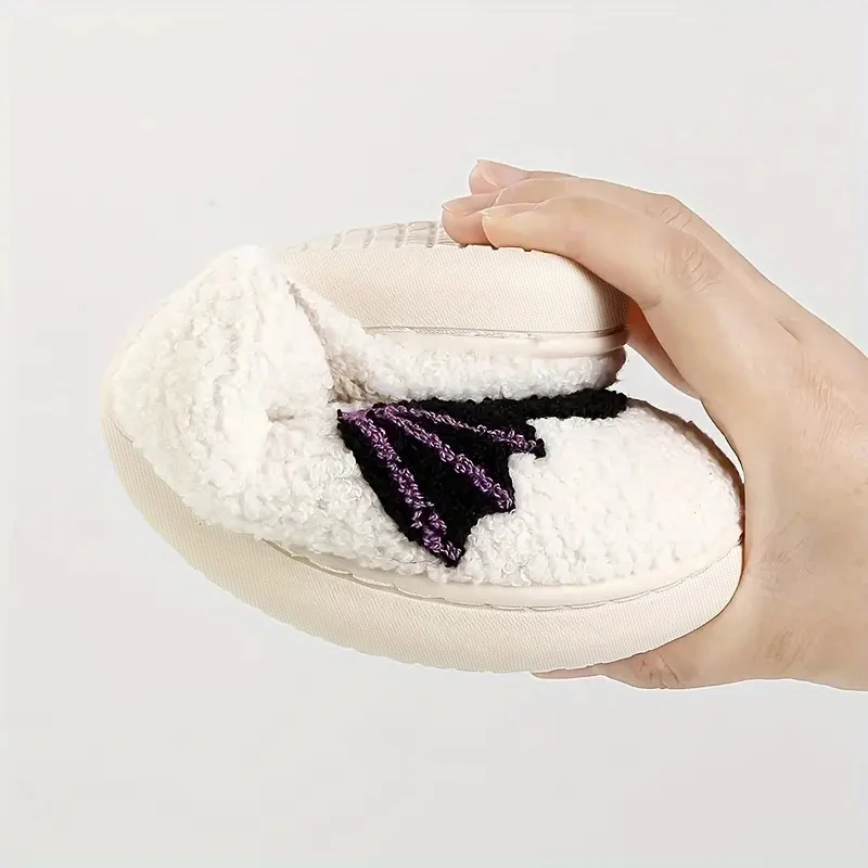 Ladies' Slippers, Halloween Cartoon Ghost Pattern Slippers, Cute and Personalized Home Slippers, Home Slippers