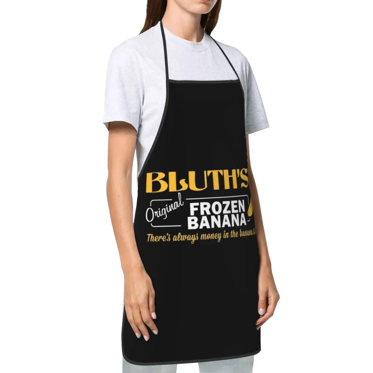 مخصص مريلة القبض على تطوير Bluth's المجمدة الموز مآزر الرجال النساء للجنسين الكبار الشيف الطبخ Tablier المطبخ اللوحة #3