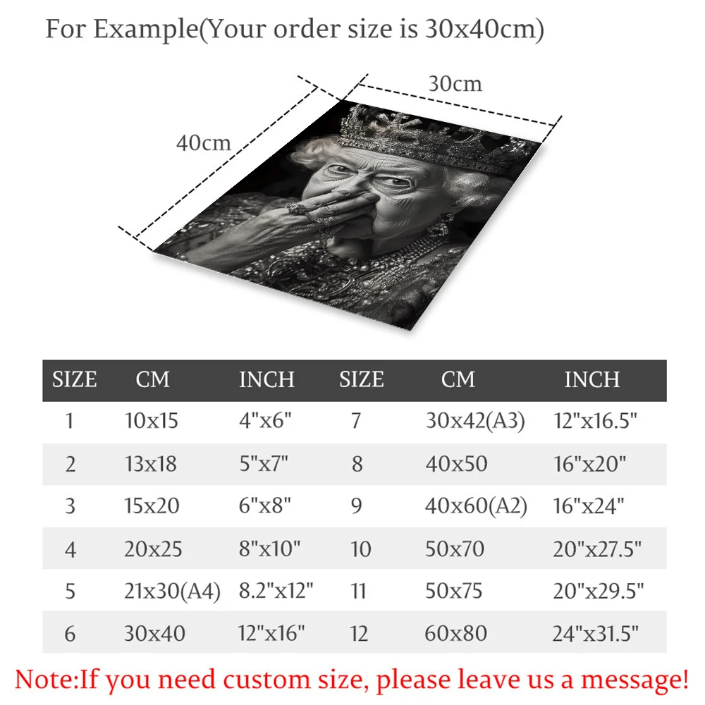Vintage Queen Portrait Art Posters Prints Toilet Humor Bad Smell Wall Pictures Retro Canvas Decor Painting For Funny Bathroom — zdjęcie 5