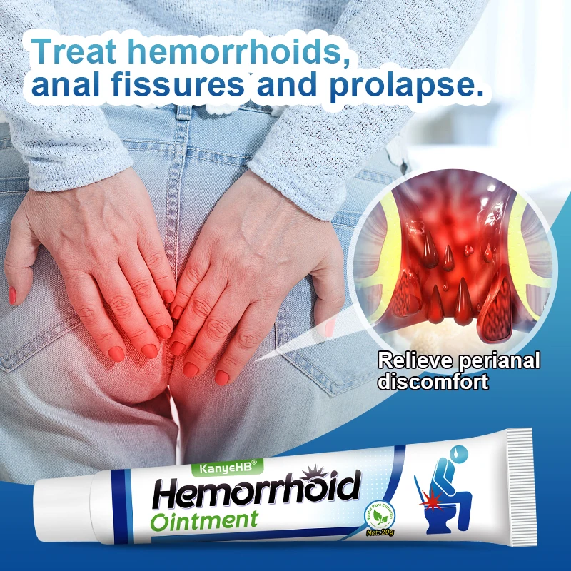 1pc Medical Hemorrhoid Cream Anus Swelling Pain Relief Cream Anal Bleeding Anti-inflammatory Hemorrhoids Treatment Ointment G026