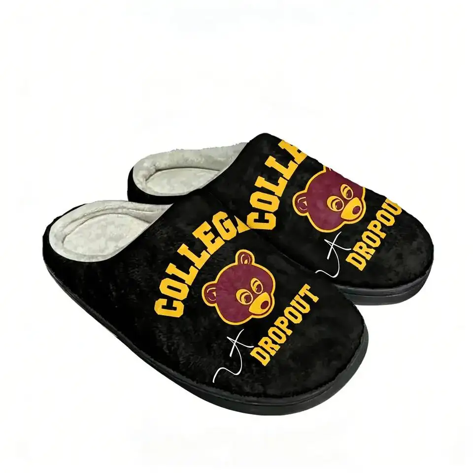 Kanye West Cotton Slippers High Quality Mens Womens Youth Boy Girl Plush Bedroom Keep Warm Shoes Customized Thermal Slipper