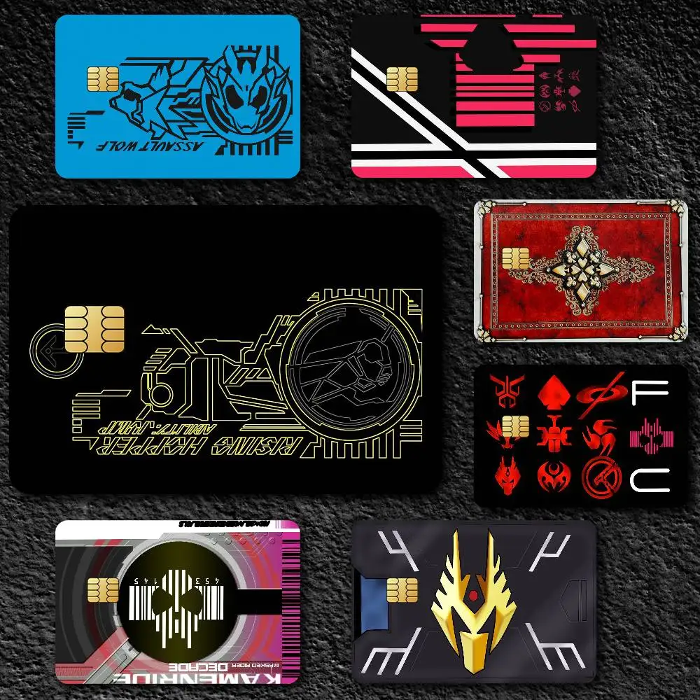 Cool K-Kamen R-Rider Credit Card Skin Stickers for Bank Card Bus Metro Card Sticker Waterproof Gift