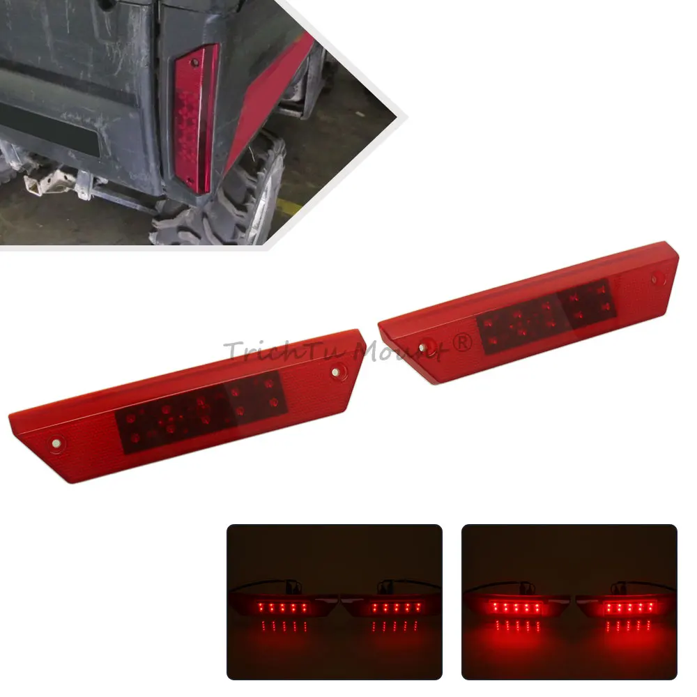 

1 Pair LED Tail Lights Rear Brake Running Taillight For Polaris Snowmobiles Ranger ATV Sportsman 2009-2026 Accessories