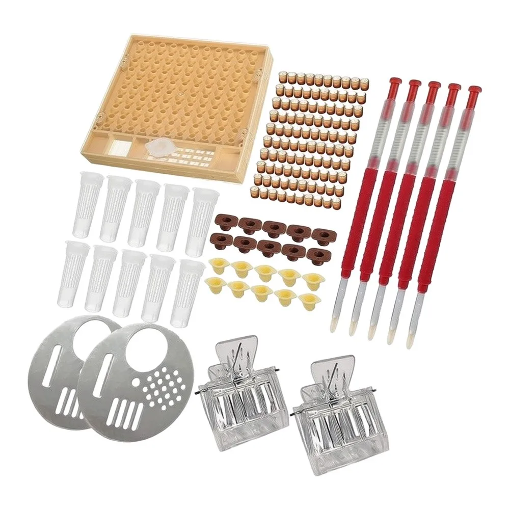 Tools For Hive Productivity Queen Rearing Kit Honey Extraction Tools Hive Accessories 120-piece Comprehensive Set
