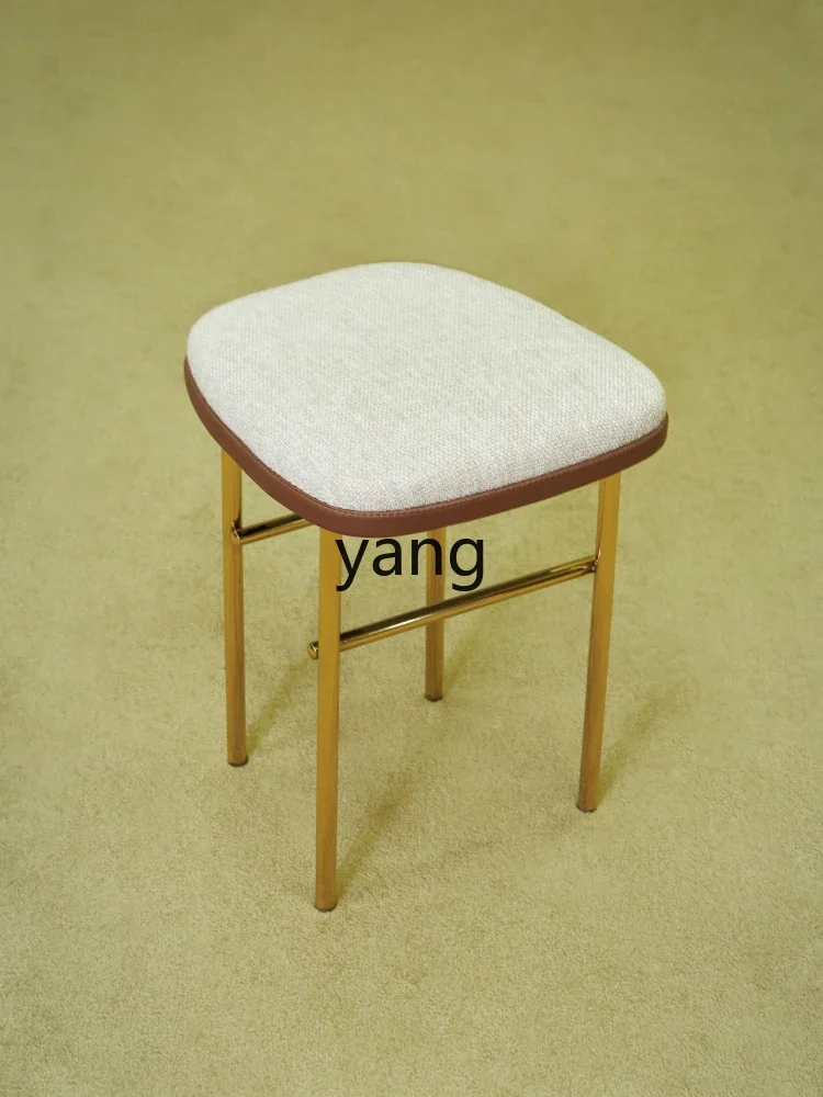 LH light luxury metal dressing chair bedroom Internet celebrity style cloth chair dressing table