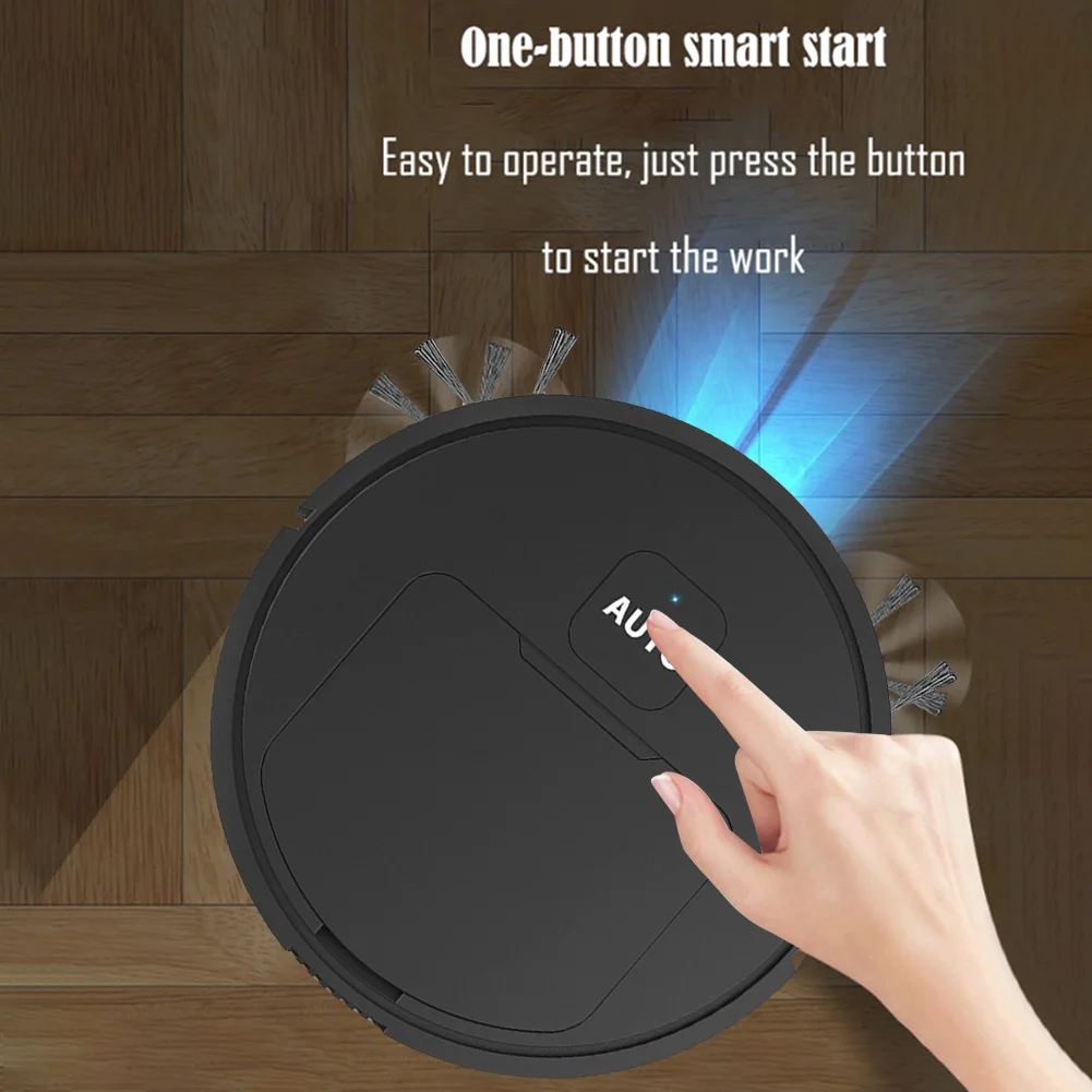 NEW USB Sweeping Robot Vacuum Cleaner Mopping 3 In 1 Smart Wireless 1500Pa Dragging Cleaning Sweep Floor for Home Office