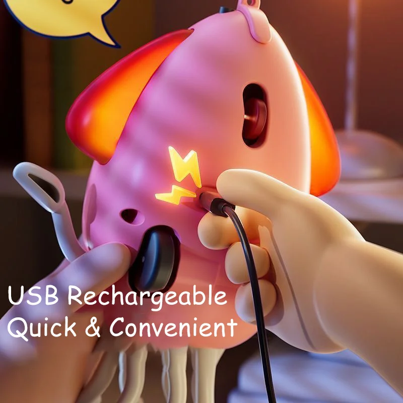 Brinquedo de lula de dança elétrica, brinquedo automático de sensor de polvo para evitar obstáculos de dança rastejante com luzes LED e patente de marca de música