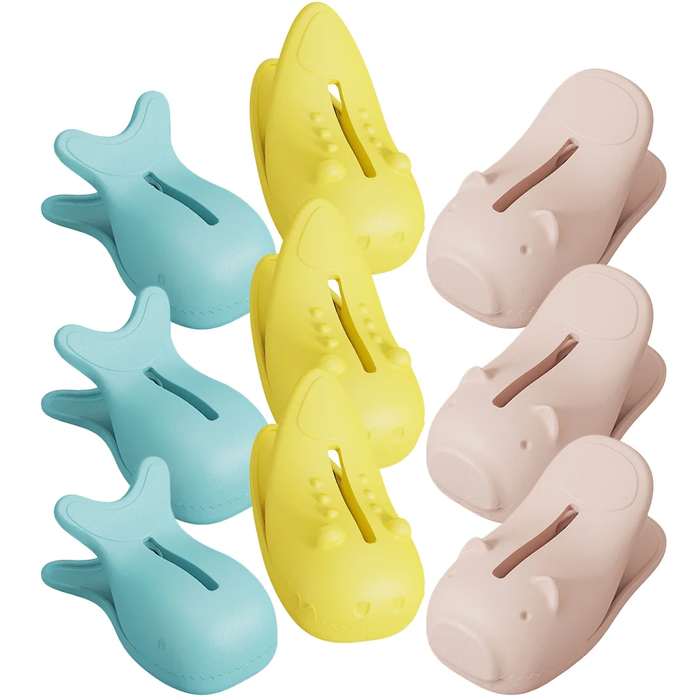 

9 Pcs Food Seal Clip Bag Clips for Chips Snack Bags Kitchen Storage Packages Magnetic Tapas Dishes Snacks