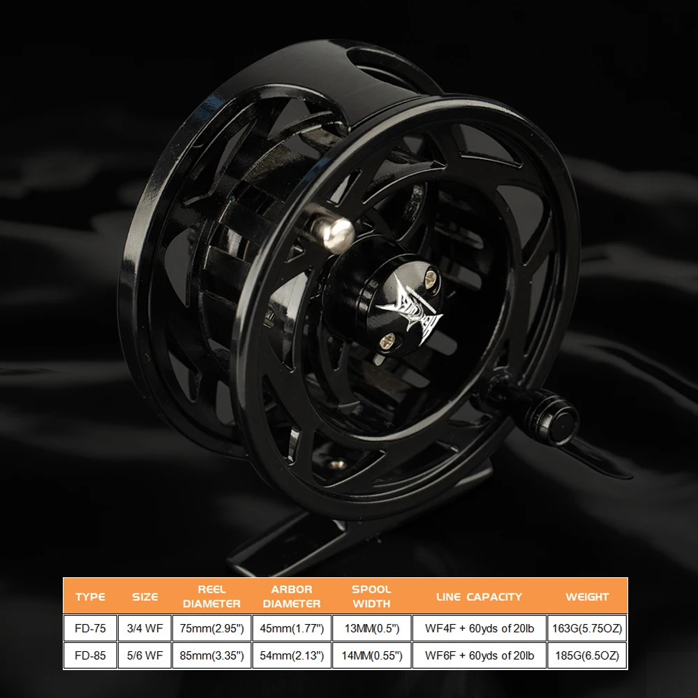 Hercules 5 WT – Carrete Mosca Aluminio con Botón de Liberación