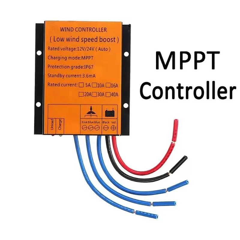 1000W-5000W High Quality MPPT Wind Charge Controller 12v/24v AUTO Dual Power Supply Function Stable Chip Control High Quality