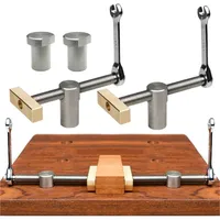 New Woodworking Desktop Clip Fast Fixed Clip Clamp Brass Fixture Vise for 19/20MM Dog Hole Joinery Woodworking Benches Tools