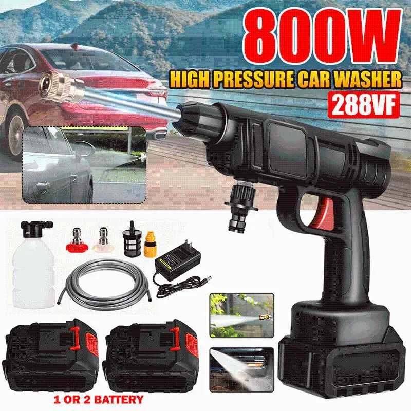 20000mah 288VF High Pressure Washer Spray Cleaner Cordless Car Washer Car Washing Accessories Water Guns For Makita Battery