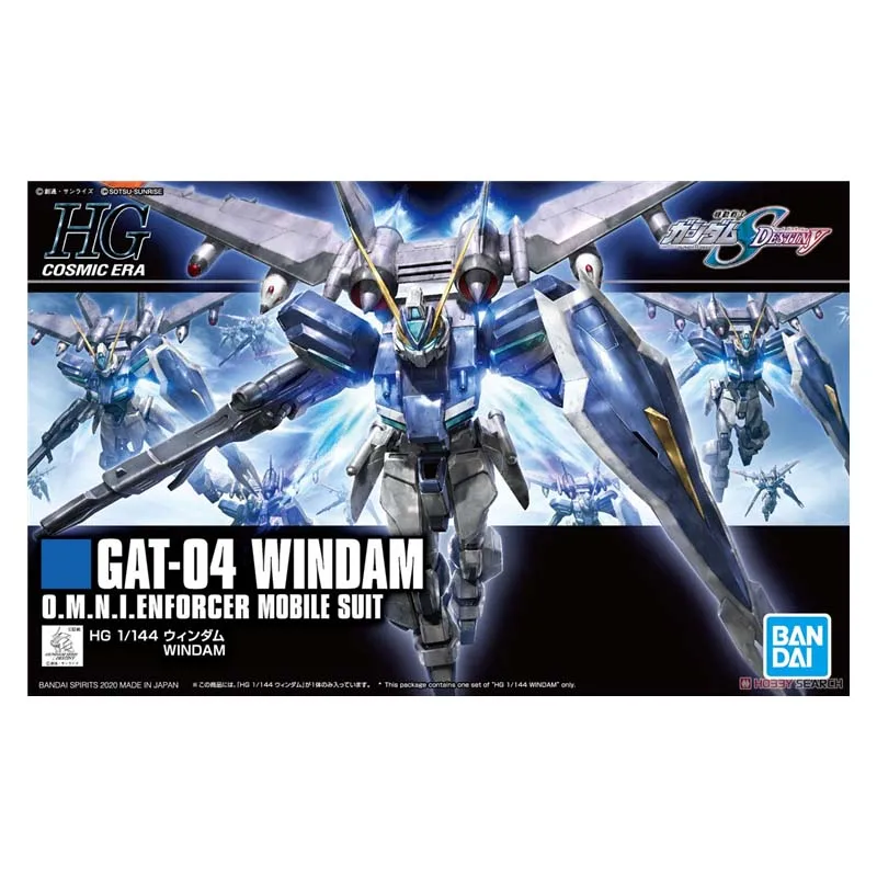 Bandai Figure Gundam Model Kit Anime Figures HG Seed GAT-04 Windam Mobile Suit Gunpla Action Figure Toys For Boy Children's Gift