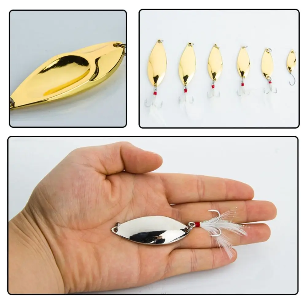 

Fishing Accessories Metal Fishing Lures Gold Silver 5g 7.5g 10g 15g 20g Artificial Bait Bass Tackle