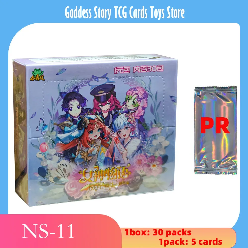 Goddess Story-NS-11 de cartas de Metal PR para niñas, traje de baño de fiesta, caja de refuerzo de Bikini, juguetes y pasatiempos, regalo