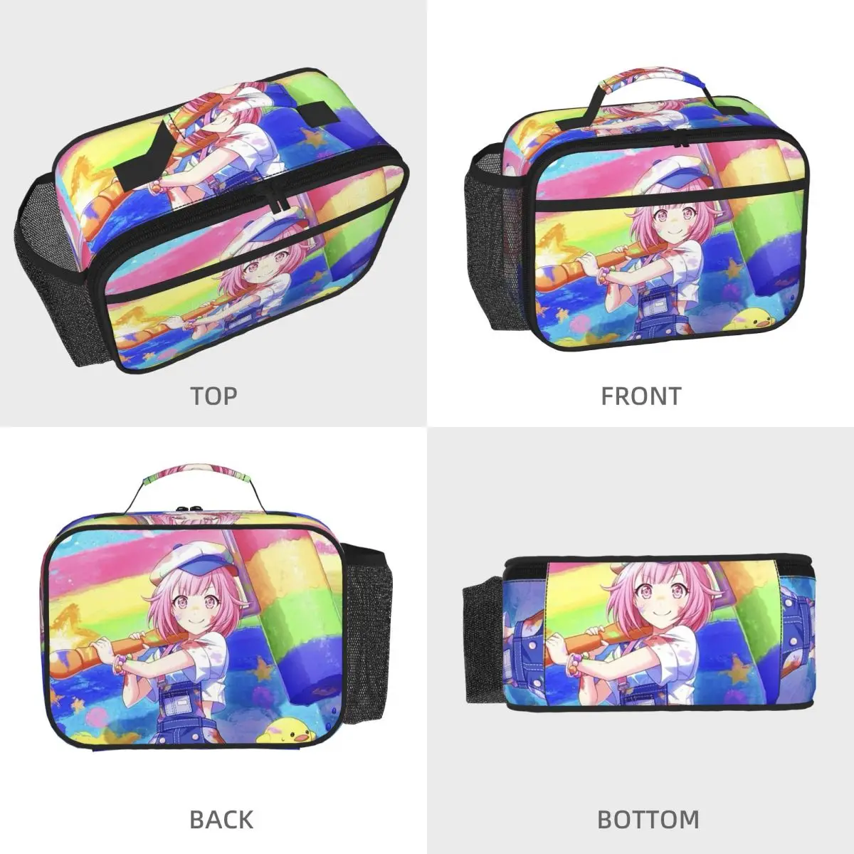 Emu Otori Wonderhoy Stamp Insulated Lunch Bag for Women Children Leakproof Food Boxes Thermal Lunch Box Tote