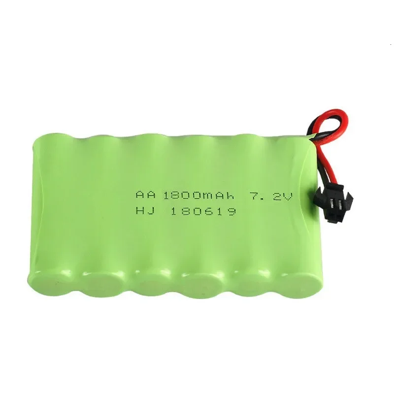 1-4 قطعة 7.2 فولت 1800 مللي أمبير NiMH AA بطارية مع SM التوصيل ل Rc لعب السيارات الدبابات الروبوتات قوارب البنادق بطارية قابلة للشحن