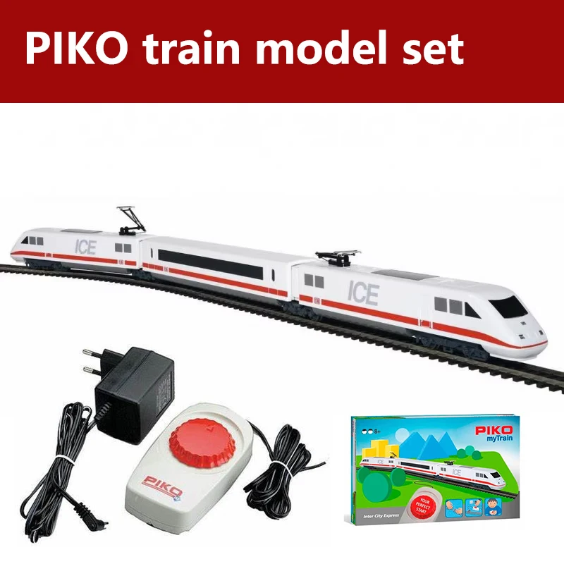 

PIKO Train Model HO Scale 1/87 57094 ICE Intercity Rail Car Primary Set Collection Gift Model Toys