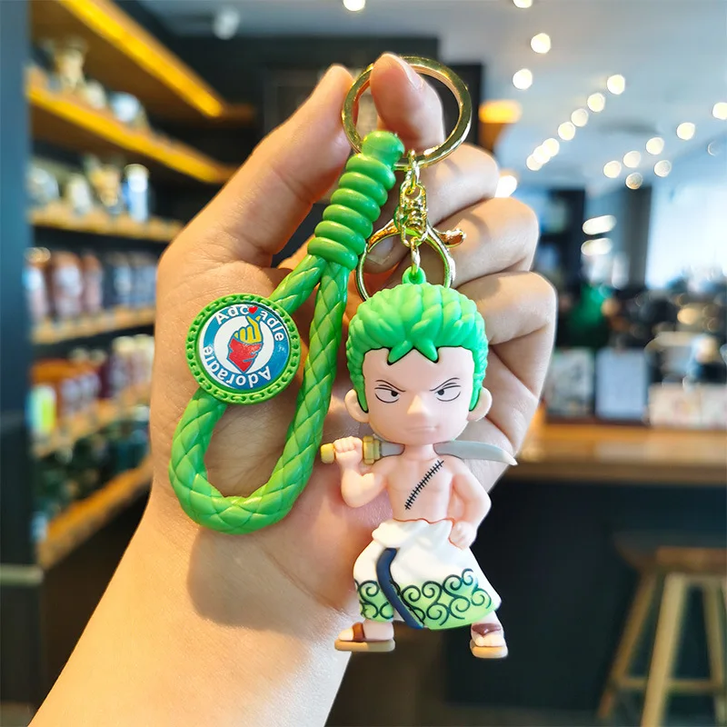 Neuer One Piece Luffy Zoro Nami Chopper Hochwertiger Kreativer Personalisierter Paar-Schlüsselanhänger Anime Cartoon Figur Anhänger Kleines Geschenk – Detail 14