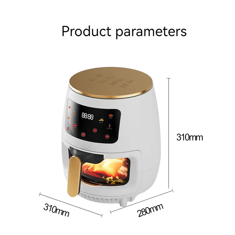 6L Air export European plug smart visual air household electric fryer