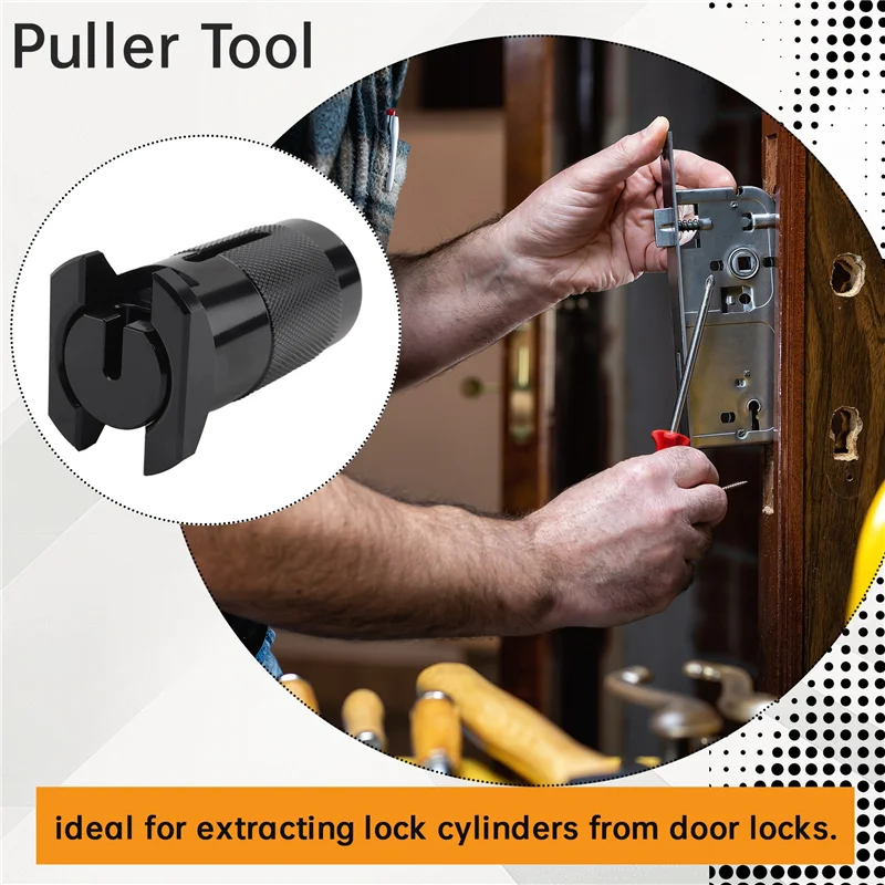 

ABFM-Lock Cylinder Puller Set Nail Puller With Screws And Area Increaser Professional Puller Tool